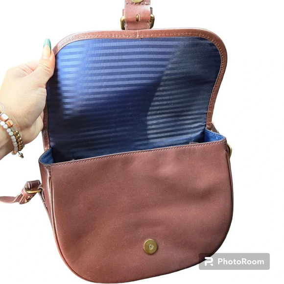 J.Crew Brown Classic Leather Saddle Crossbody Bag - Picture 10 of 10